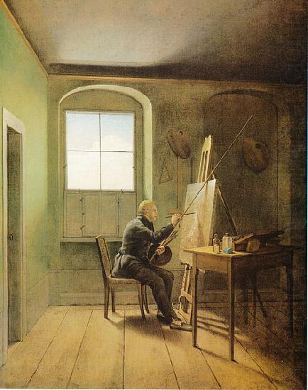 Caspar David Friedrich in seinem Atelier, Georg Friedrich Kersting